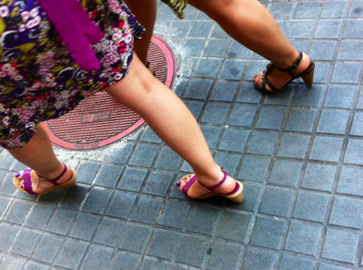 Foto d'unes cames asl carrers de Barcelona